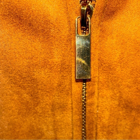 BAGATELLE COLLECTION NY LG STREETWEAR SPORTY JACKET POCKETS ZIPS SUEDE FEEL - Picture 8 of 8